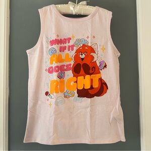 Disney’s Turning Red kids graphic Tank Top NWOT